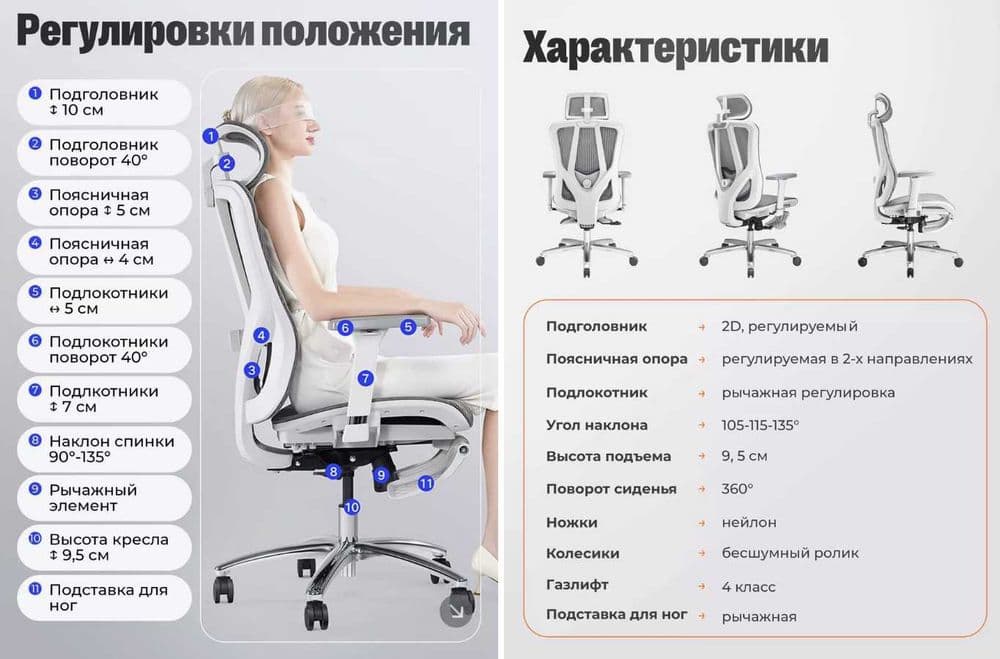 Эргономичное сетчатое кресло для офиса-Kompyuter stuli Доставка беспл — 2