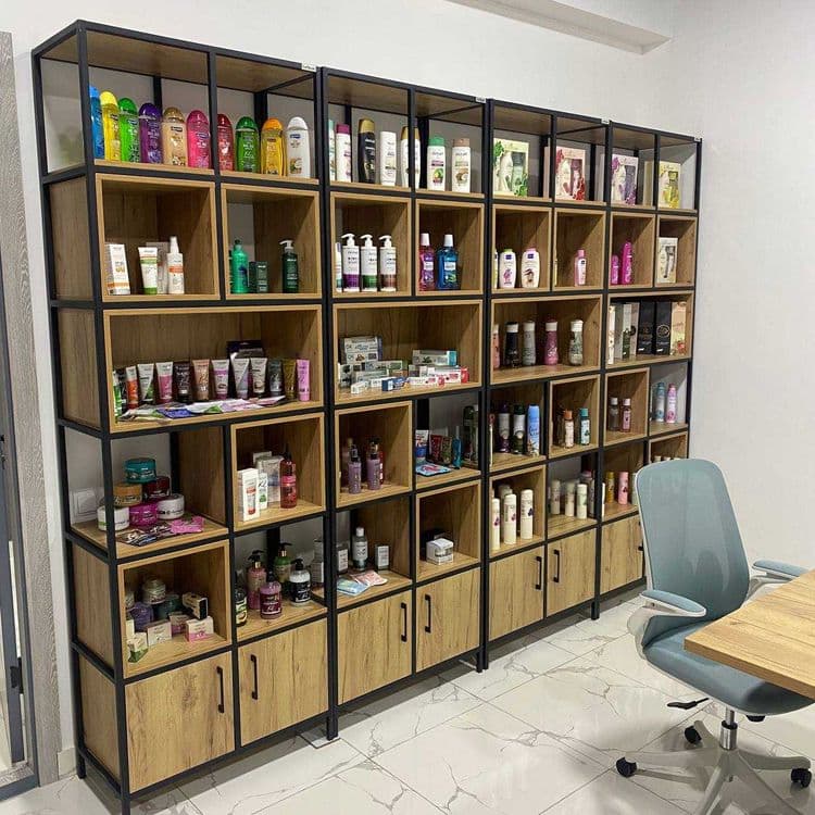 Vitrina uchun mebellar, Do'kon uchun mebel, Kiyim do'kon uchun mebel — 1
