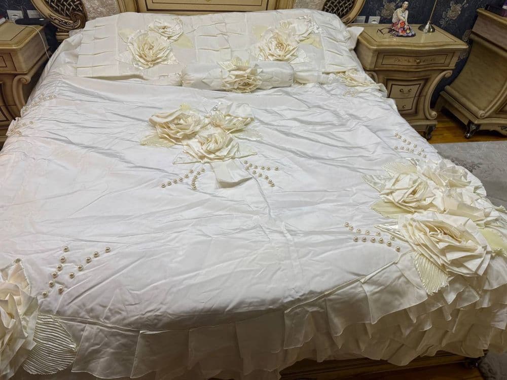 Свадебное покрывало для кровати — 6