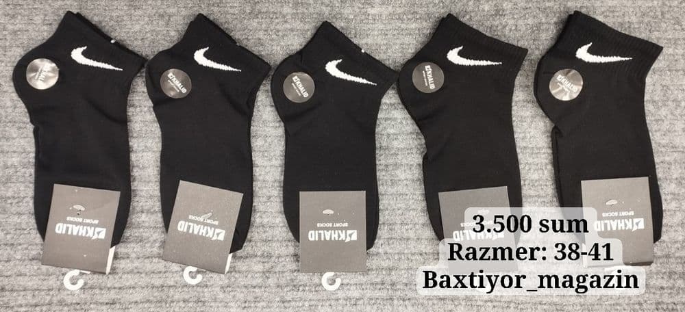 Носки найк 3500сум naski nike 3500 optom — 2