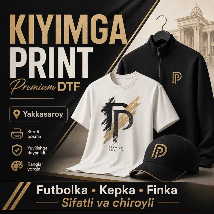 DTF print Yakkasaroy — futbolka va brend kiyim — 1