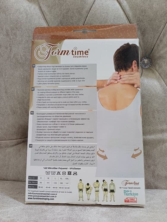 Корректирующий утягивающий мужской майка Form Time Турция — 8