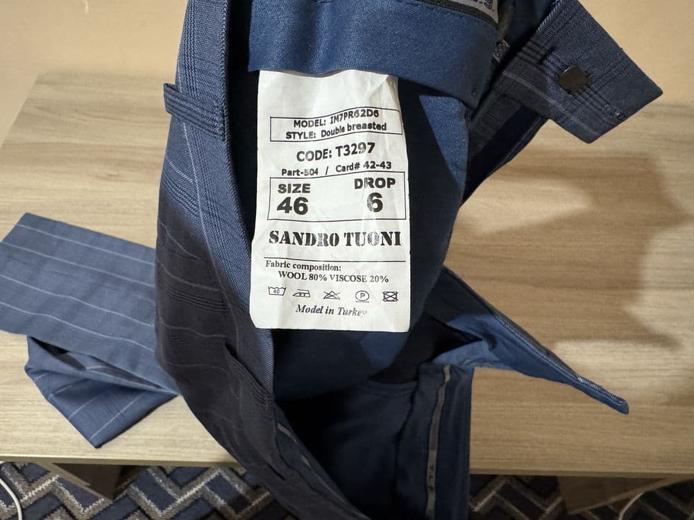 Костюм итальянский Sandro Tuoni s 46 — 5