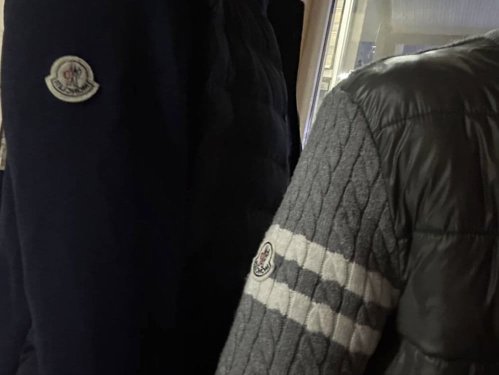 Куртка moncler серая размер L — 3
