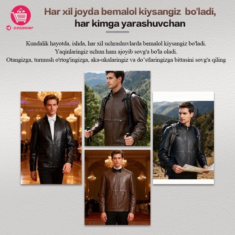 Erkaklar retro charm kurtkasi — 2