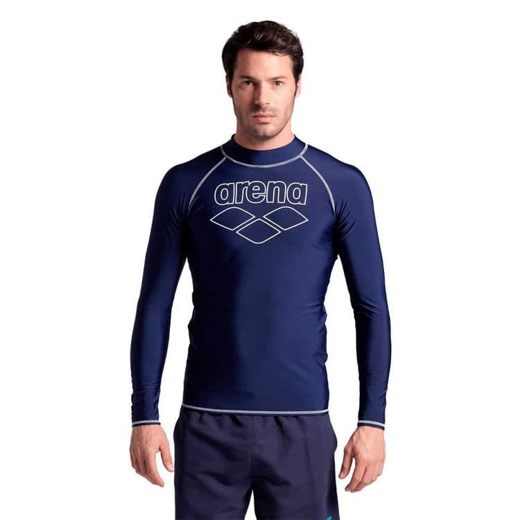 Футболка для плавания мужская Arena Rash Vest L/S Graphic — 5