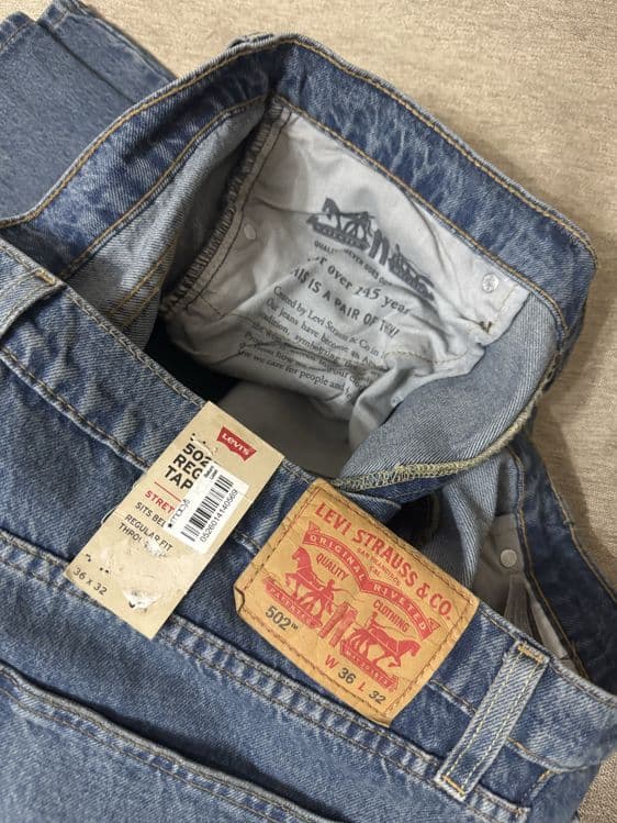 Levis 502 мужские джинсы 36/32 оригинал USA — 9