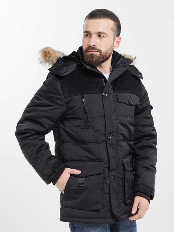Зимняя мужская куртка пуховик аляска [M-3XL] — 6