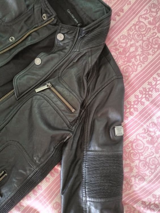 Кожаная куртка Calvin Klein jeans оригинал натуральная — 4