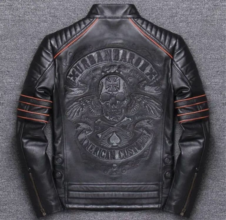 Кожаная куртка "UrbanBaron" из США Оригинал XL — 1