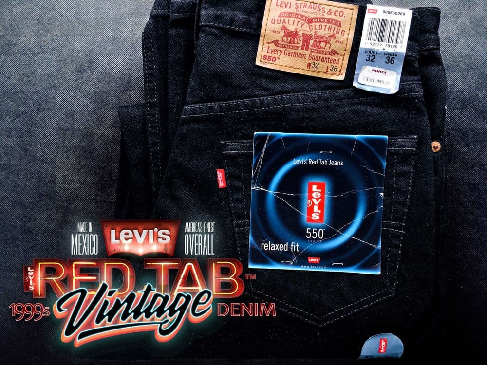 VINTAGE 1999 Made in Mexico LEVI'S® 550™ Relaxed Fit Jeans — W32½ L36 — 9