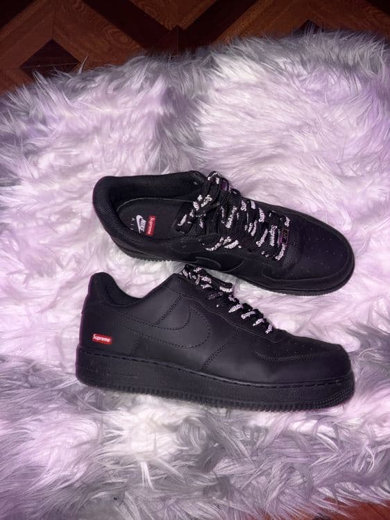 Кроссовки Nike Air Force 1 Black x Supreme — 2