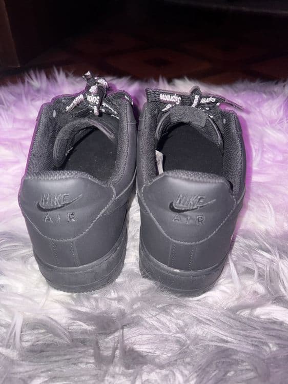 Кроссовки Nike Air Force 1 Black x Supreme — 4