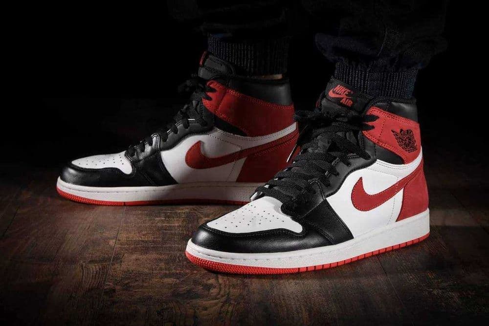 Кроссовки Nike air Jordan 1 Red/black Люкс качества — 2