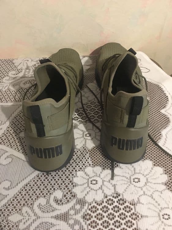 Кросовки puma, размер 45, привезены из Германии, новые., цвет хакки. — 4