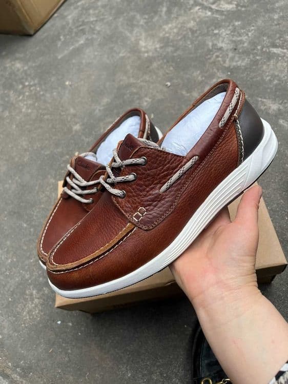 Мокасины мужские британские, кожаные туфли Clarks Atl Sail Go 39-45 — 1