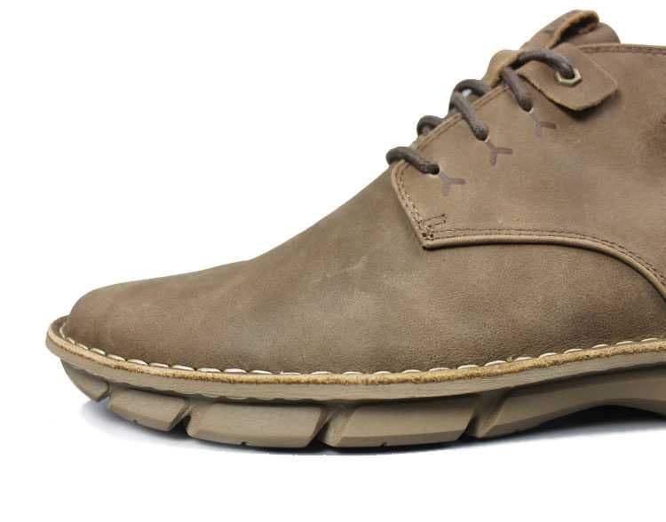 Кожаные мокасины борцовки CAT Emanate 2 khaki [39-44] — 1