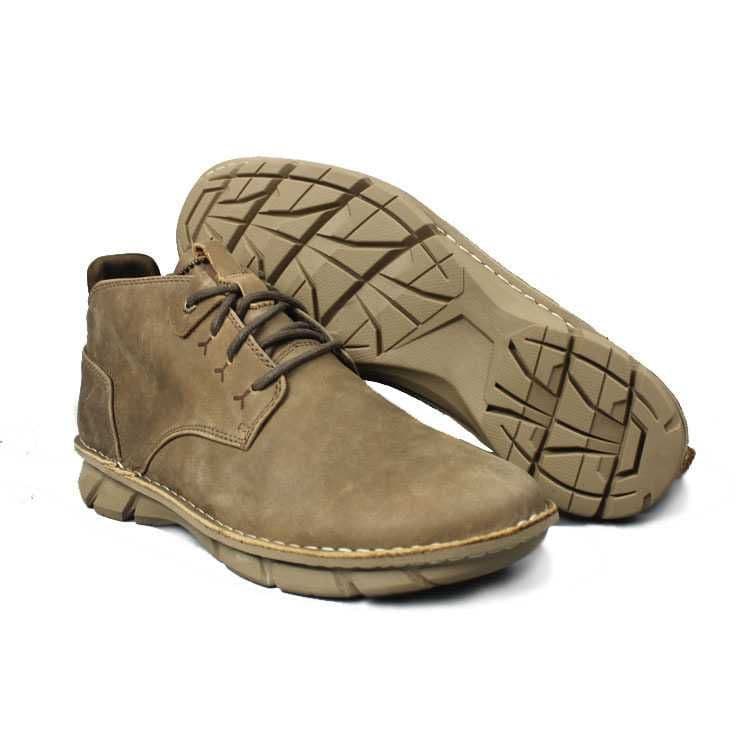 Кожаные мокасины борцовки CAT Emanate 2 khaki [39-44] — 3