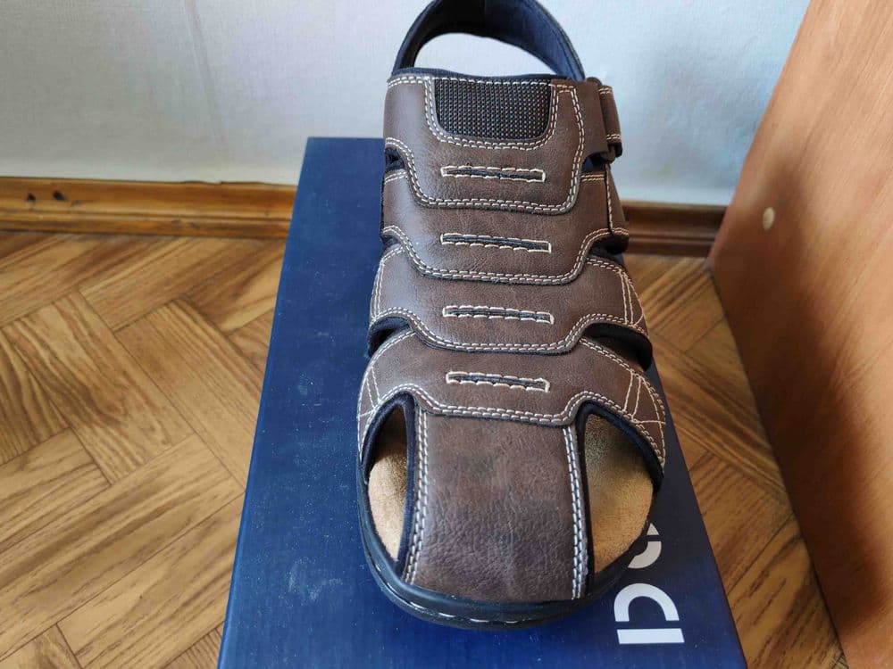 Сандали  кожаные полузакрытые US 13,EUR 47,(31cm) — 4