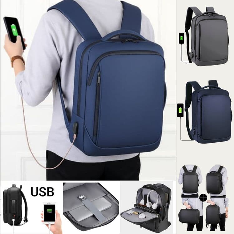 Universal sumka-ryukzak USB - PORT. Рюкзак - сумка для ноутбука. — 3