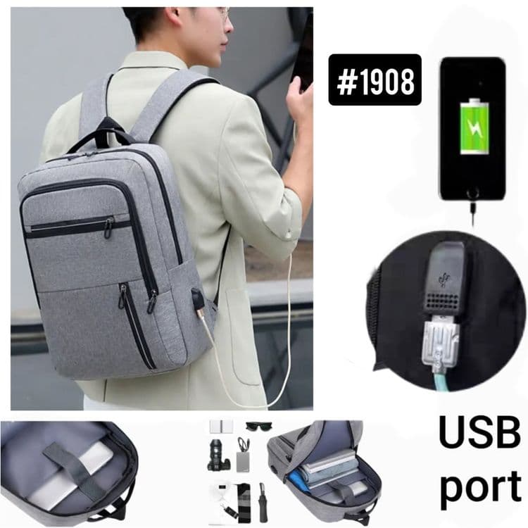 Сумка - рюкзак для ноутбука USB port. Sumka - Ryukzak Noutbuk uchun. — 6