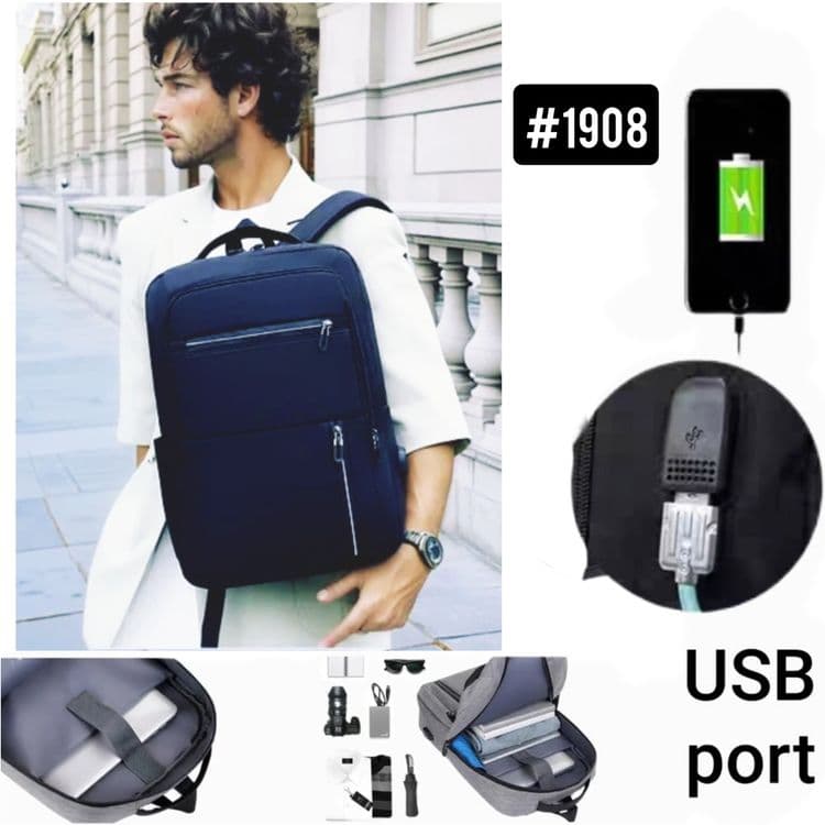 Сумка - рюкзак для ноутбука USB port. Sumka - Ryukzak Noutbuk uchun. — 8