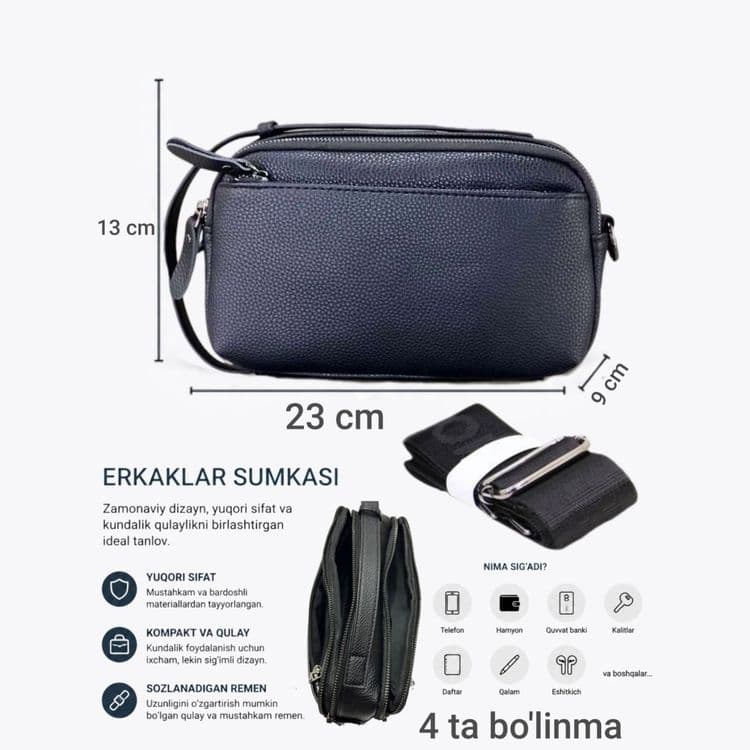 Barsetka erkaklar sumkasi. Барсетка сумка — 2