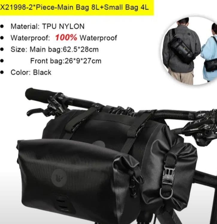 Rinowalk сумка на руль велосипеда 4L -12L — 10