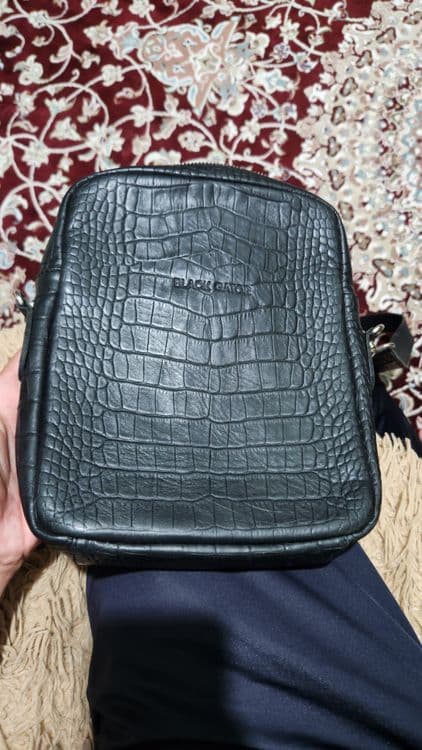 Sumka Black Gator erkaklar uchun