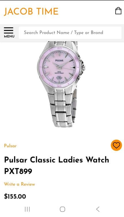 Pulsar водонепрониц часы женские — 8