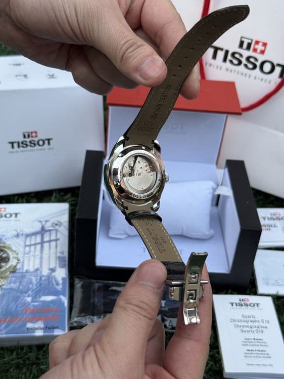 Мужские часы Tissot, кожанный ремешок, премиальные механические часы — 16