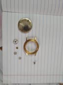 Позолоченные детали на ручные часы полёт, есть проба au20, ахангаранн