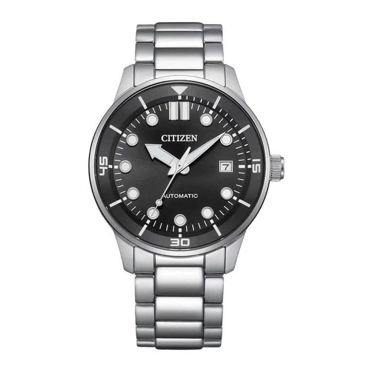 Citizen Automatic Оригинальные Японские часы с Черным циферблатом — 1