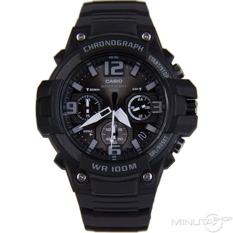 CASIO MCW100H    часы хронограф WR100M — 6