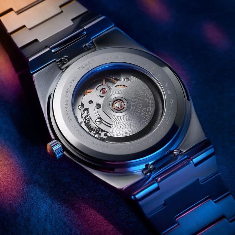 Tissot PRX Powermatic 80 | Синий, узор «Clous de Paris» | Оригинал — 2