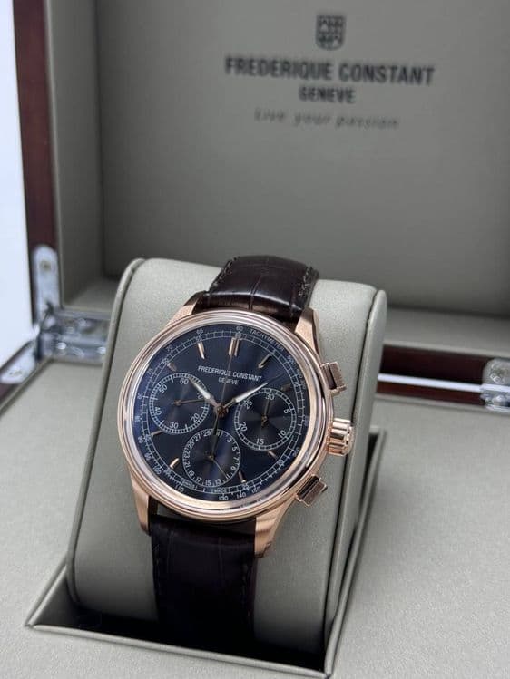 Швейцарские часы Frederique Constant, механический хронограф. — 6