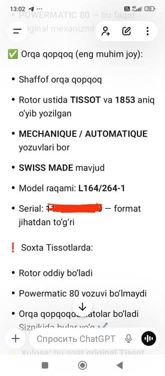 Tissot soat sotiladi — 5
