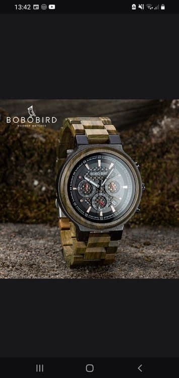 Часы "bobobird" бамбук — 1