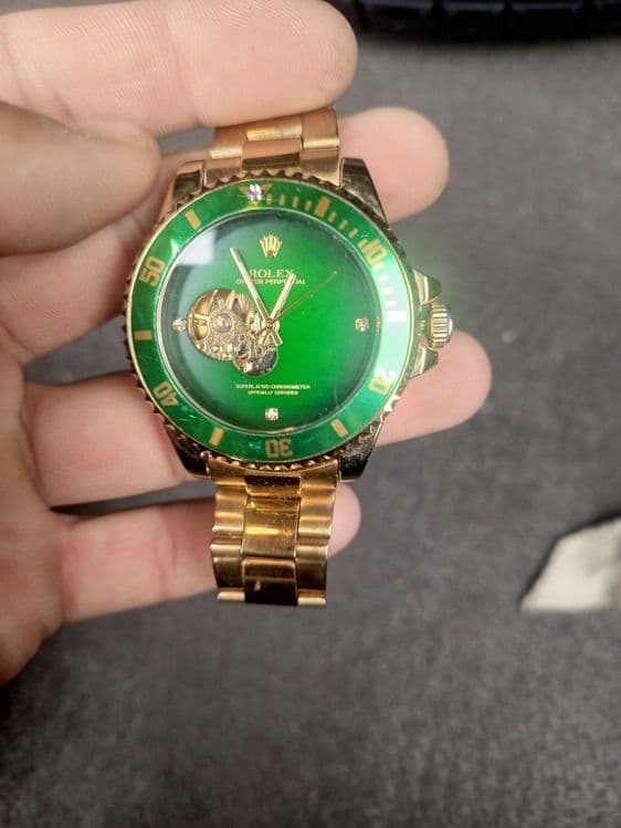 Brenddagi Rolex arginal qoʻl soati holati oʻta goʻzal holatda — 5