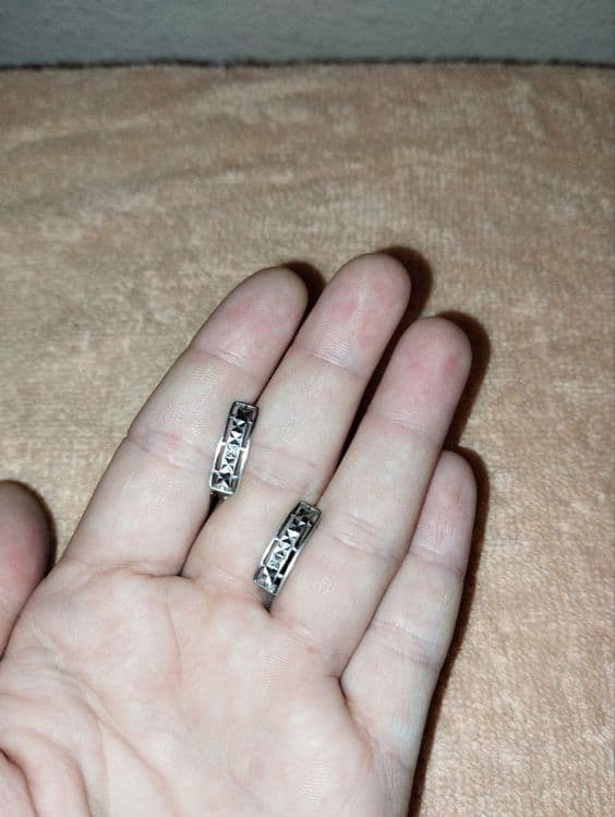 Серьги серебряные проба 925 — 2