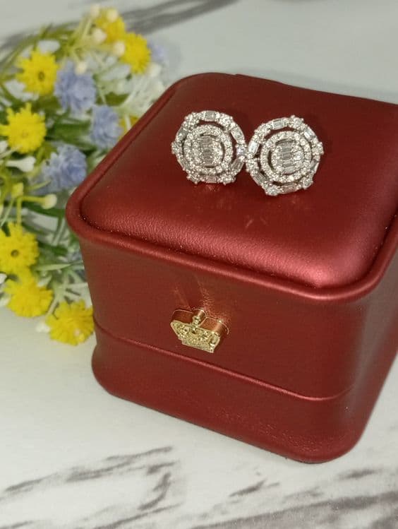 Серьги с бриллиантами 750 Гонг Конг — 5