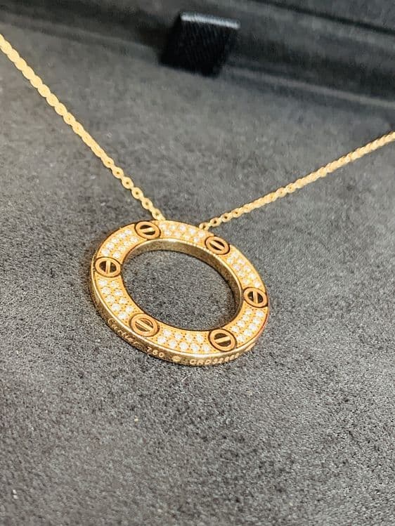 Cartier Love подвеска с бриллиантами — 4