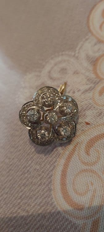 Серги бриллиантовые почти новые — 1