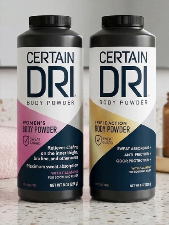 Присыпка Certain DRI Body Powder (США) — От пота и раздражений — 1
