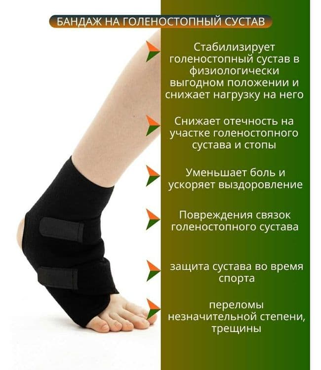 Доставка. Бандаж на голеностопный сустав с опорой — 10