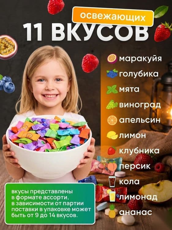 Конфеты с витамином С без сахара, освежающие — 2