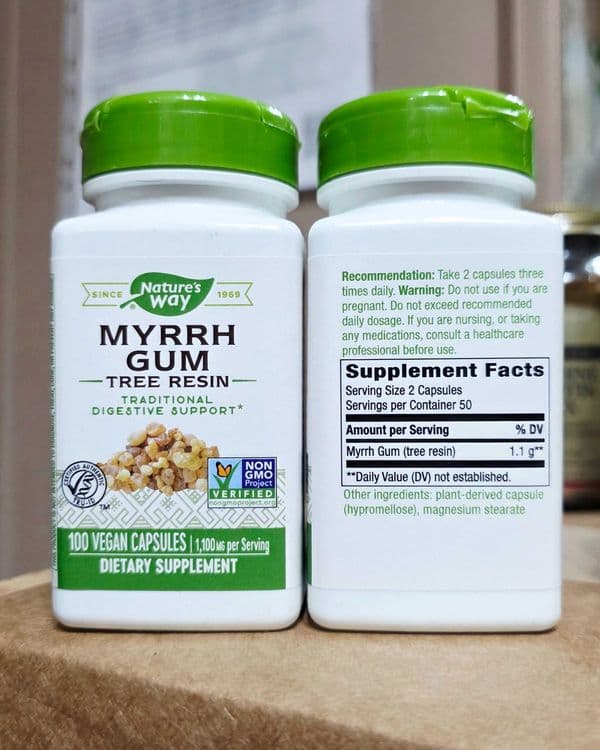 ДОСТАВКИ НЕТ Nature's Way MYRRH GUM смола мирры, древесная смола 550мг — 2