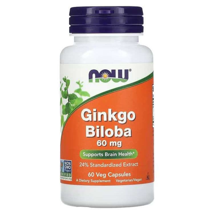 NOW Foods Гинкго билоба Ginkgo Biloba Ginkgo Biloba 60 мг и 120 мг — 2