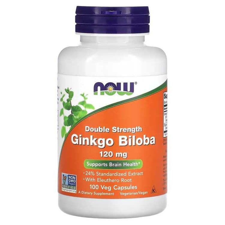 NOW Foods Гинкго билоба Ginkgo Biloba Ginkgo Biloba 60 мг и 120 мг — 5