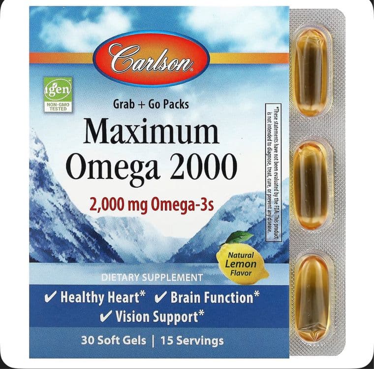 Carlson Maximum Omega 2000 - 15 softgels